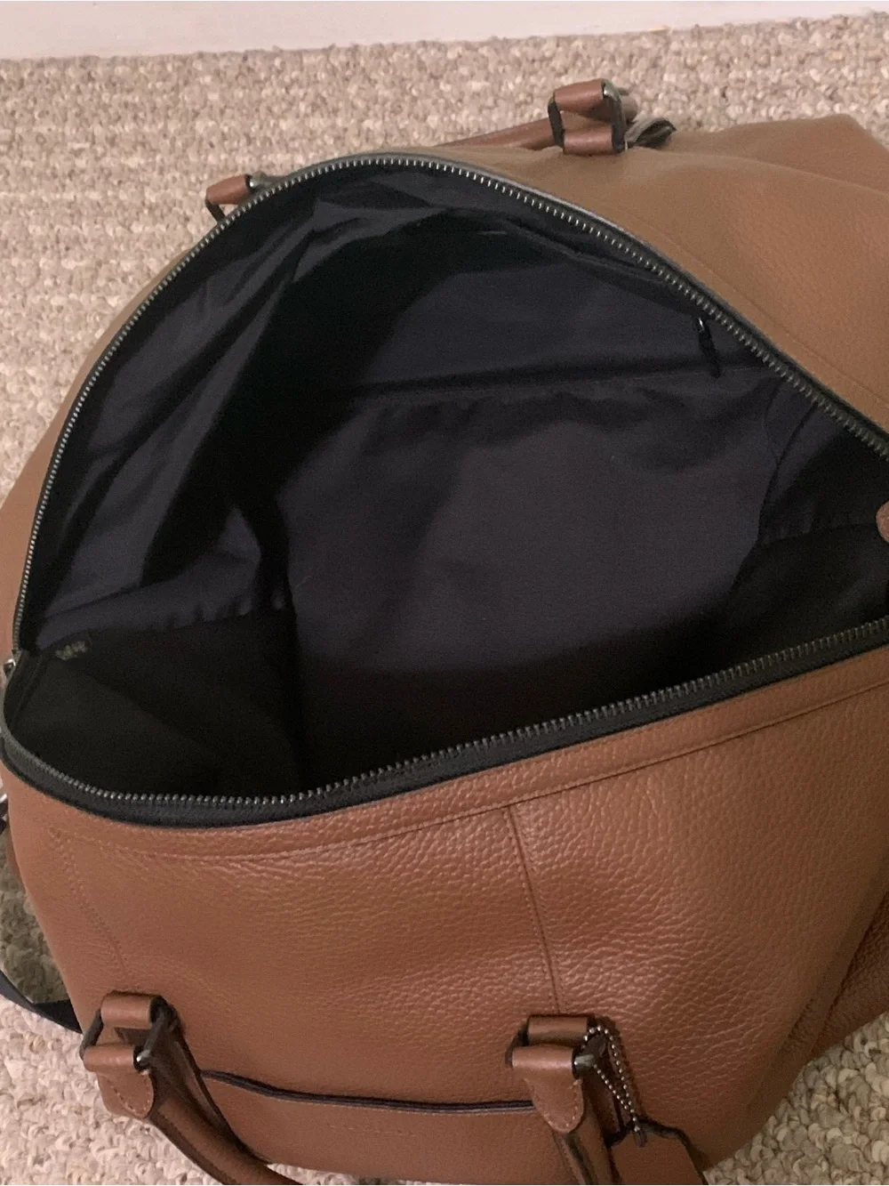 Coach Trekker Bag Pebble Leather Travel Duffel Bag - Like New 78129